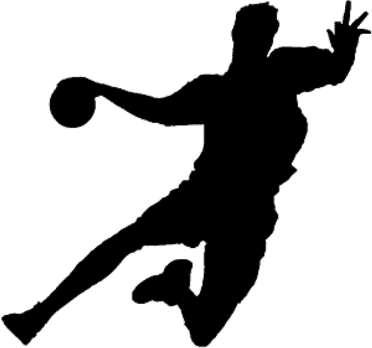 Silhouette handball homme