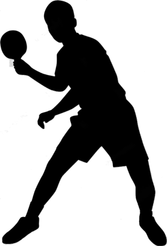 Silhouette ping pong